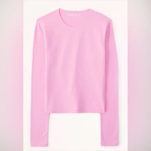 NWOT Abercrombie Soft AF Seamless Cotton Crew Neck